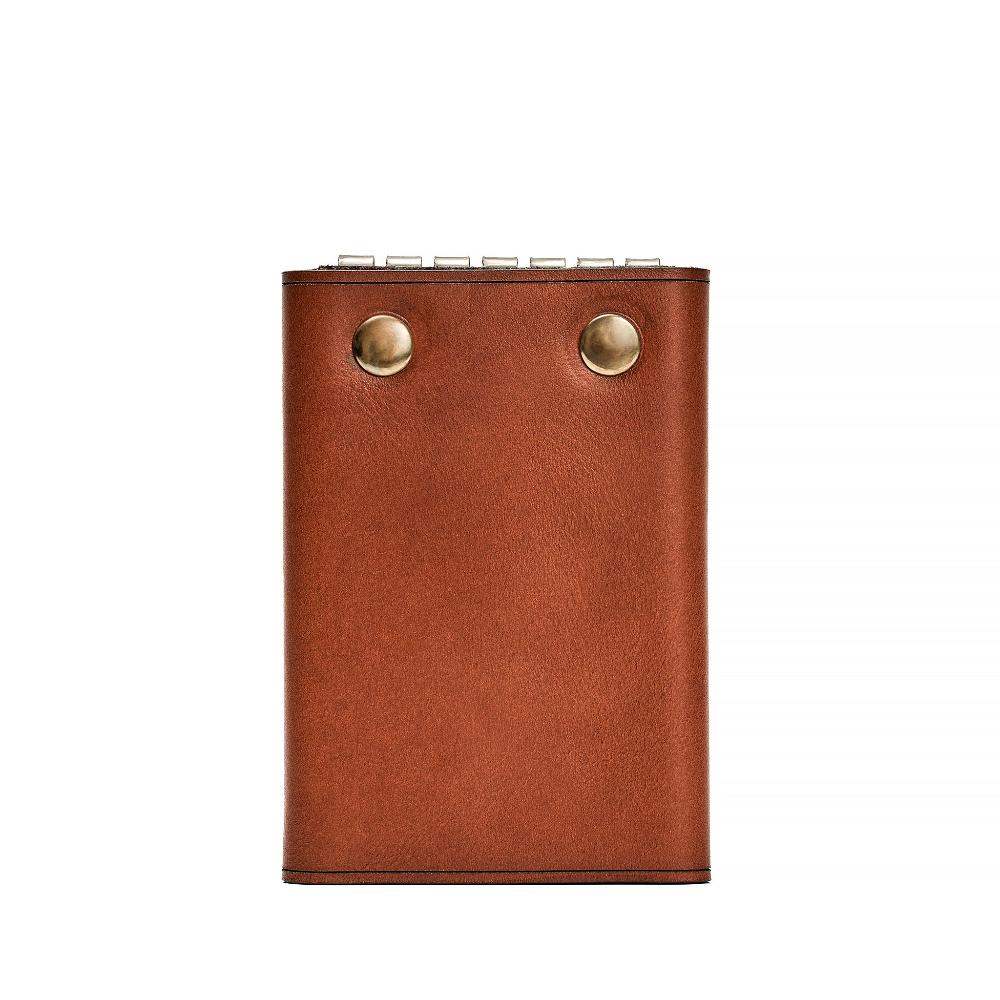 Handmade Leather Key Holder Red Brick Back | Hedonist Chicago