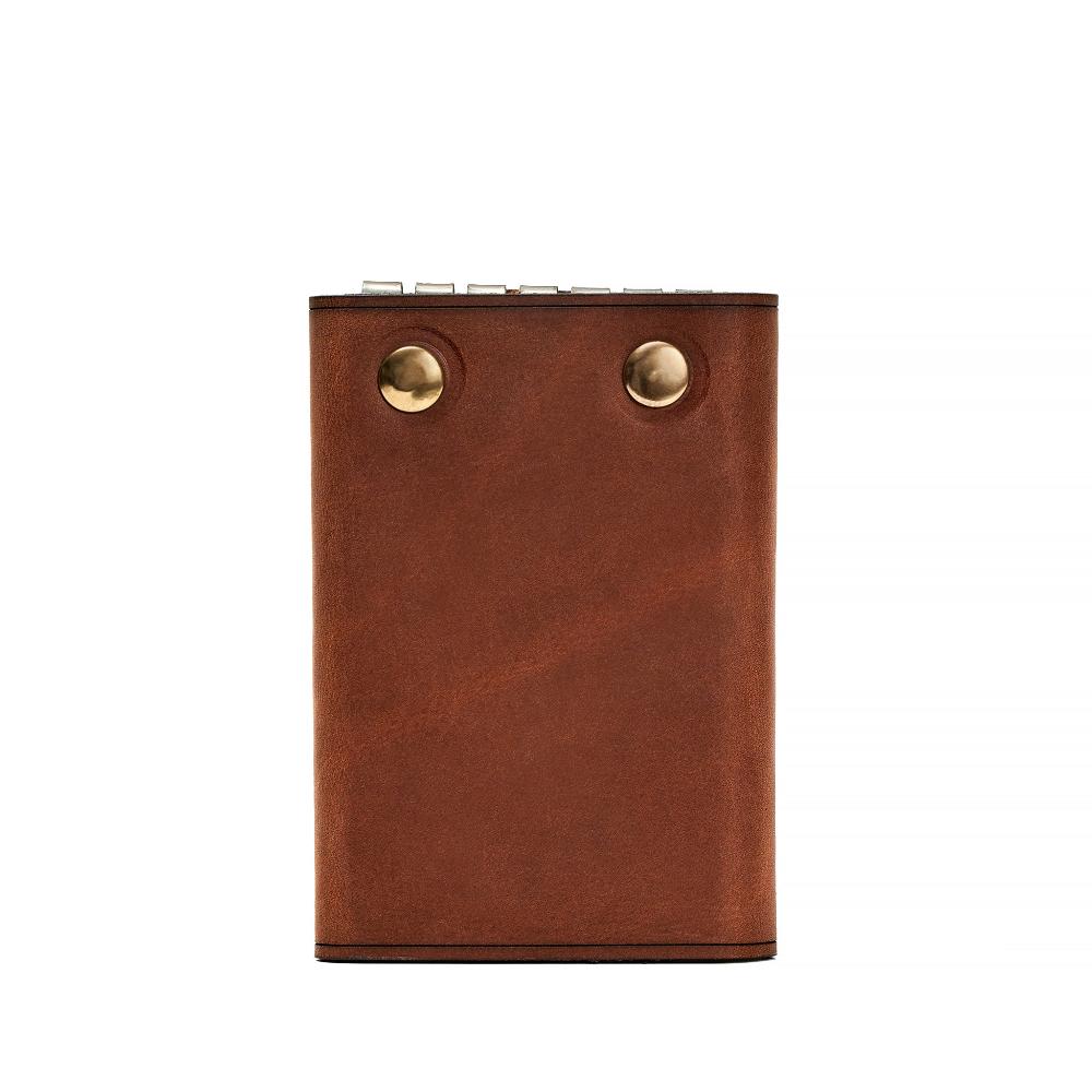 Handmade Full Grain Leather Key Holder Whisky Back | Hedonist Chicago