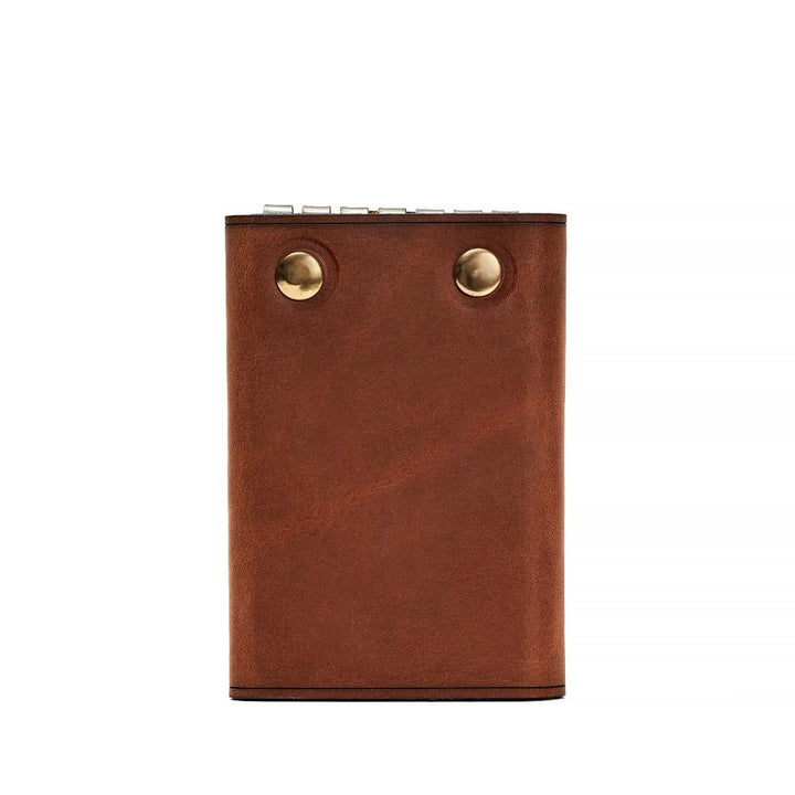 Handmade Full Grain Leather Key Holder Whisky Back | Hedonist Chicago