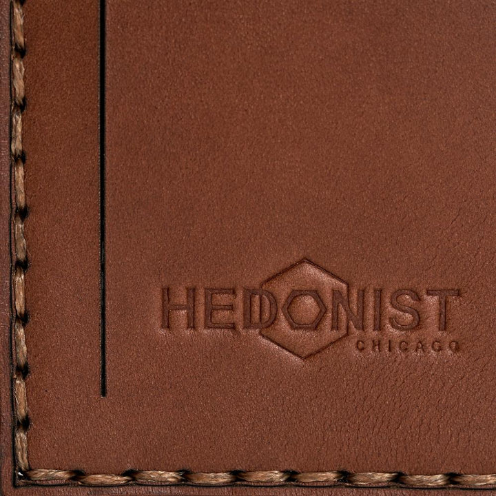 Shop Handmade Leather Luggage Whisky Close | Hedonist Chicago