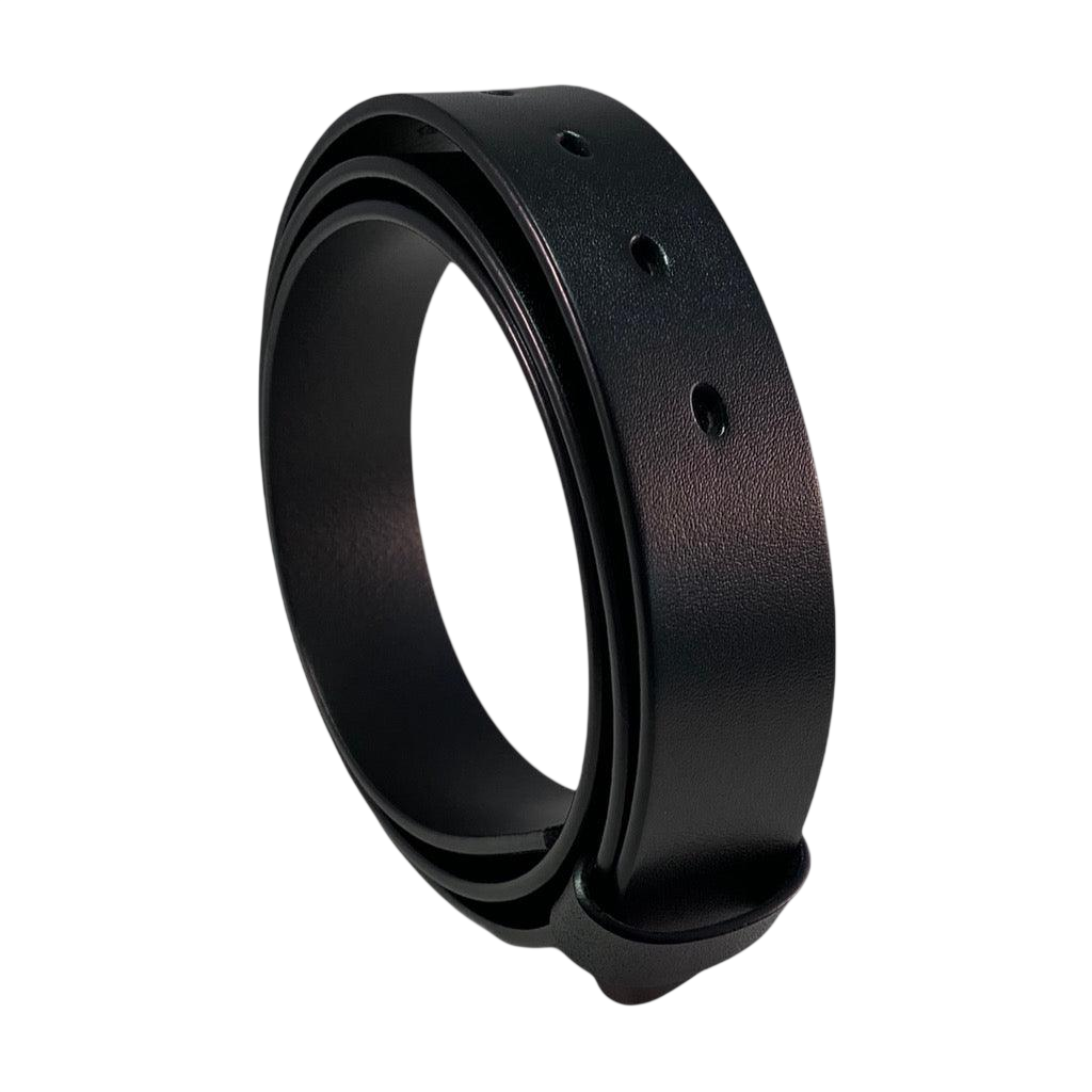 Extra Durable Black Genuine Leather Strap Belt | Hedonist-Style | Chicago