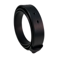 Black Extra Durable Leather Belt Strap 1.38 Inch