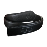 Genuine Black Leather Belt Strap | Hedonist-Style | Chicago