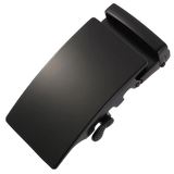 Plate black ratchet belt buckle 1.38 inch matte front display | Hedonist Chicago