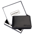 Men's Black Slim Bifold Wallet by Hedonist Chicago - affordable gift for a man.