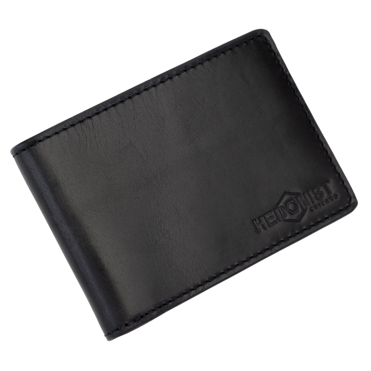 Men's Black Slim Bifold Wallet by Hedonist Chicago - durable and sophisticated wallet