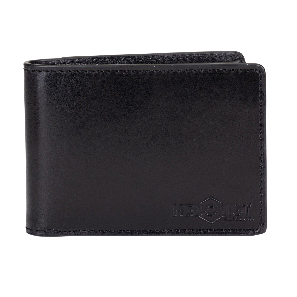 Men's Black Slim Bifold Wallet by Hedonist Chicago