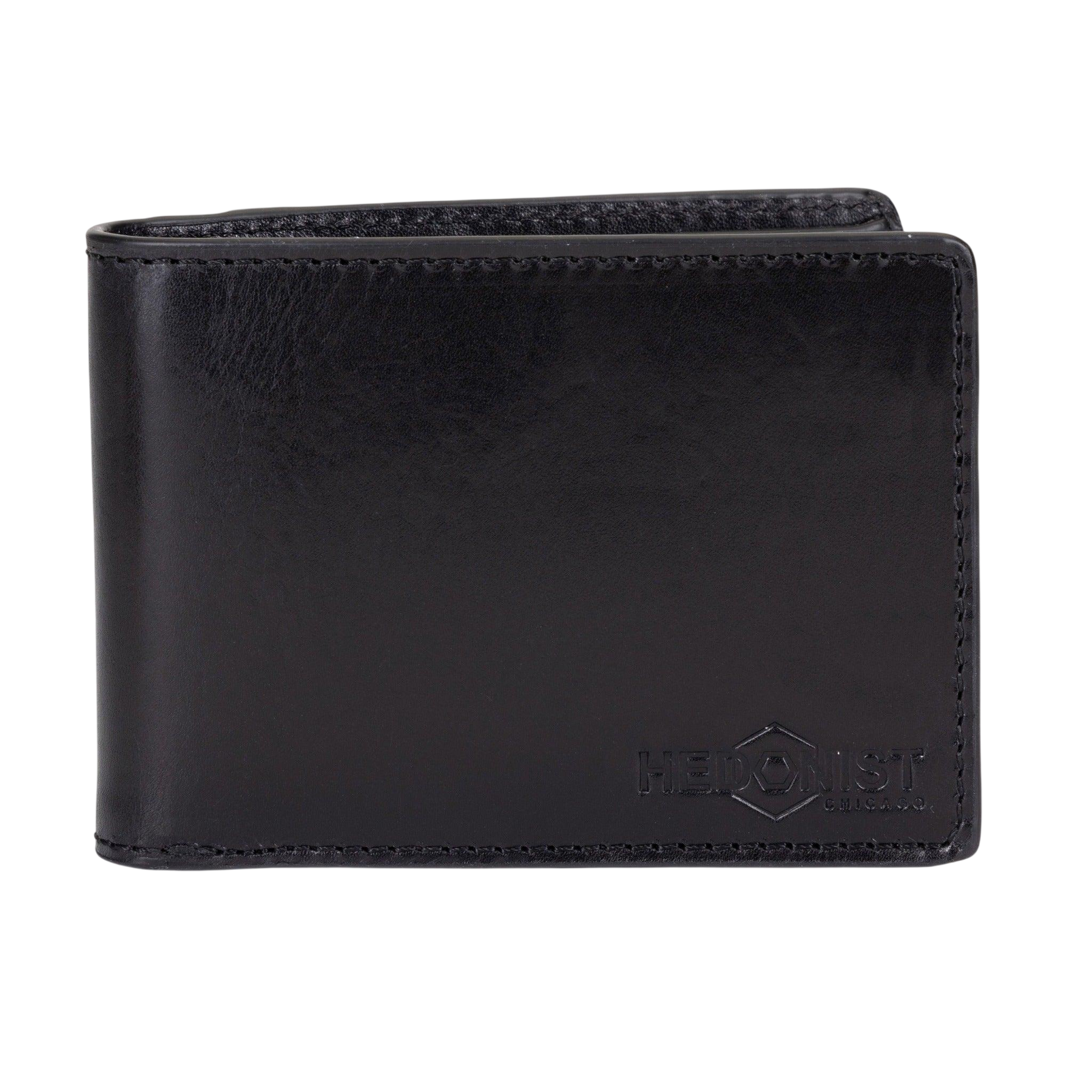 Men's Black Slim Bifold Wallet by Hedonist Chicago