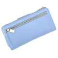 Blue Wallet for Women - Pebbled Leather | Hedonist Chicago | back view