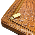 Hedonist Chicago brick passport case in brick, travel cover, full grain leather, product view
