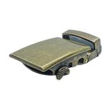 Bronze vintage ratchet belt buckle 1.38 inch front display | Hedonist Chicago