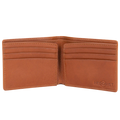 Bifold Brown Men's Wallet in Croc-Embossed Leather - free personalization