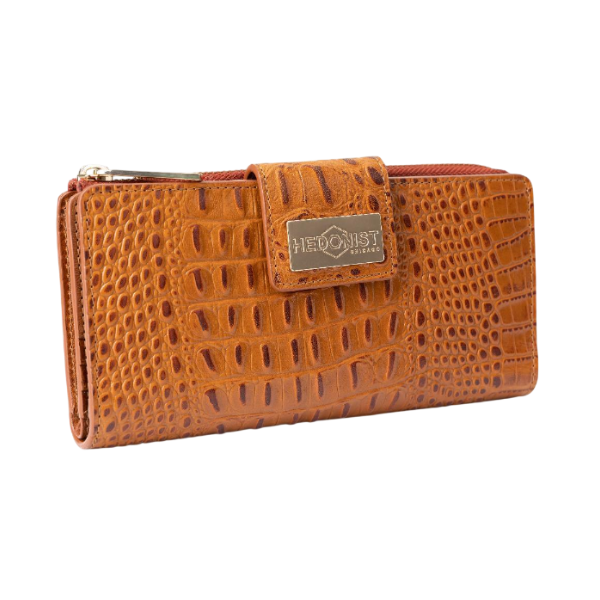 Croc-Embossed_Brown_Lether_Wallet_for_Women_Hedonist_Chicago