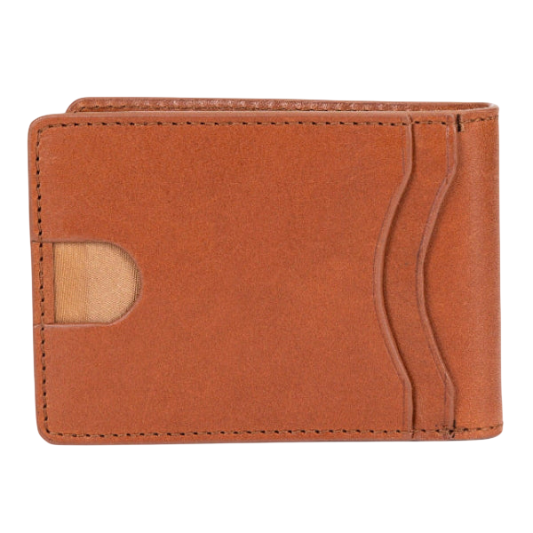 Men's Billfold Brown Leather Slim Wallet by Hedonist Chicago - quick access to most-used cards