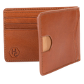 Men's Billfold Brown Leather Slim Wallet by Hedonist Chicago - luxurious leather