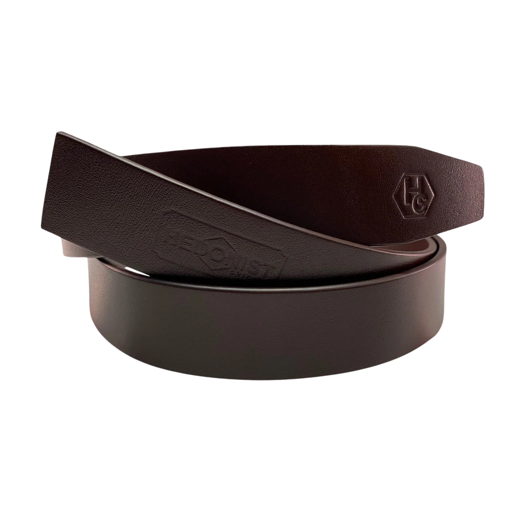 Genuine Brown Smooth Leather Belt | Hedonist-Style | Chicago