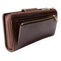 Long_Brown_Leather_Travel_Wallet_for_Women_coin_pocket