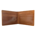 Brown Leather Wallet for Men - Venezia- with 6 cards slots