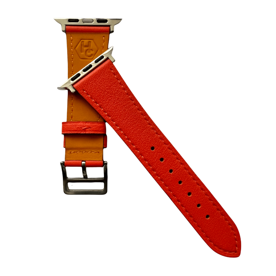 Cold orange Apple Watch strap compatible with all models  Hedonist Chicago
