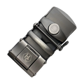 Curved metallic ratchet buckle 1.38 inch back view for belts | Hedonist Chicago