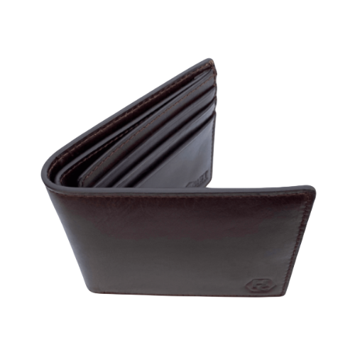 Dark Brown Leather Classic Wallet for Men - Premium Leather