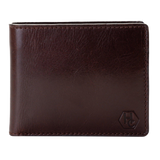 Dark Brown Leather Classic Wallet for Men from Hedonist Chicago