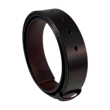 Dark brown extra durable genuine leather belt strap 1.55 inch - Hedonist Chicago