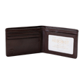 Compact Men's Wallet in Dark Brown Leather by Hedonist Chicago
