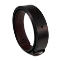 1.55" pin & clip dark brown strap