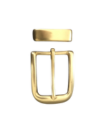 Extra Durable Polished Brass Belt Buckle | Hedonist Chicago