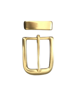 Extra Durable Polished Brass Belt Buckle | Hedonist Chicago