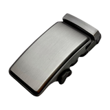Jeans washed metallic ratchet belt buckle 1.38 inch front view | Hedonist Chicago