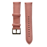 Pink leather watch band with quick release bars - Hedonist Chicago
