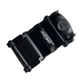 Plate black ratchet buckle 1.15 inch back locking mechanism | Hedonist Chicago
