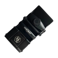 Plate black ratchet buckle 1.38 inch back locking mechanism | Hedonist Chicago