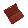 Red Leather Wallet for Women with Coin Pocket by Hedonist Chicago cards