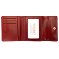 Small Red Leather Wallet for Women from Hedonist Chicago | ID Window