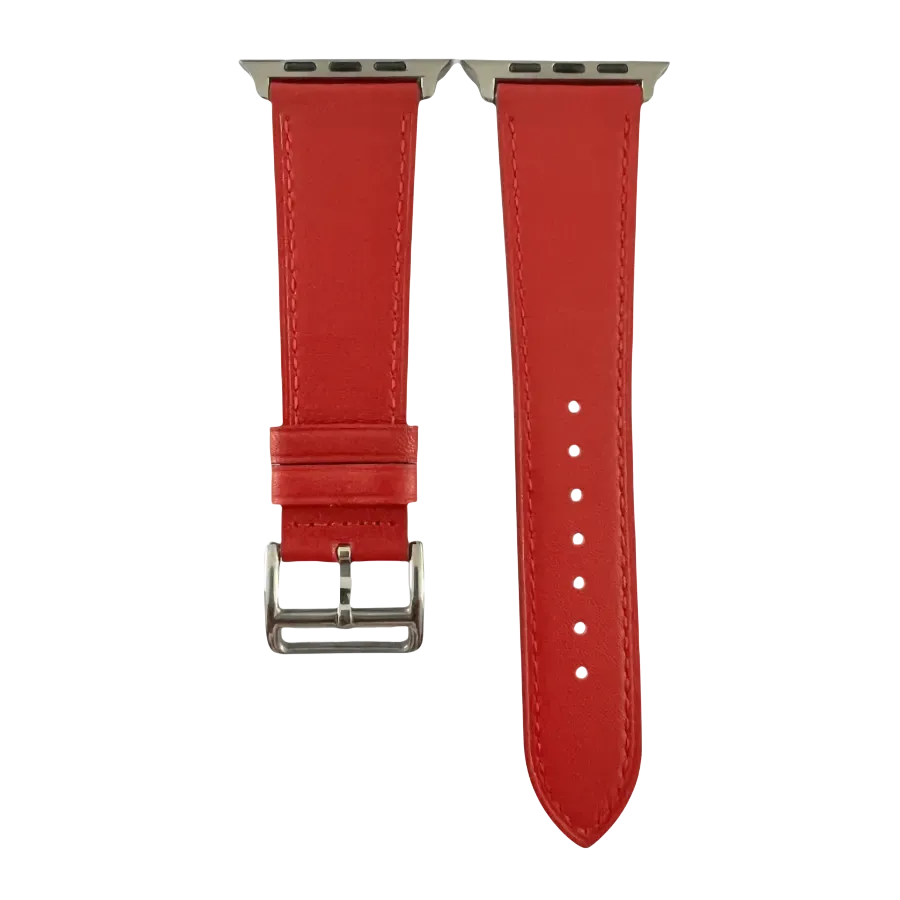 Red Apple Watch strap compatible with all models Hedonist Chicago