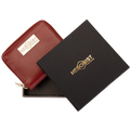 Small Zip Around Red Leather Wallet for Women from Hedonist Chicago | Affordable Gift for Women