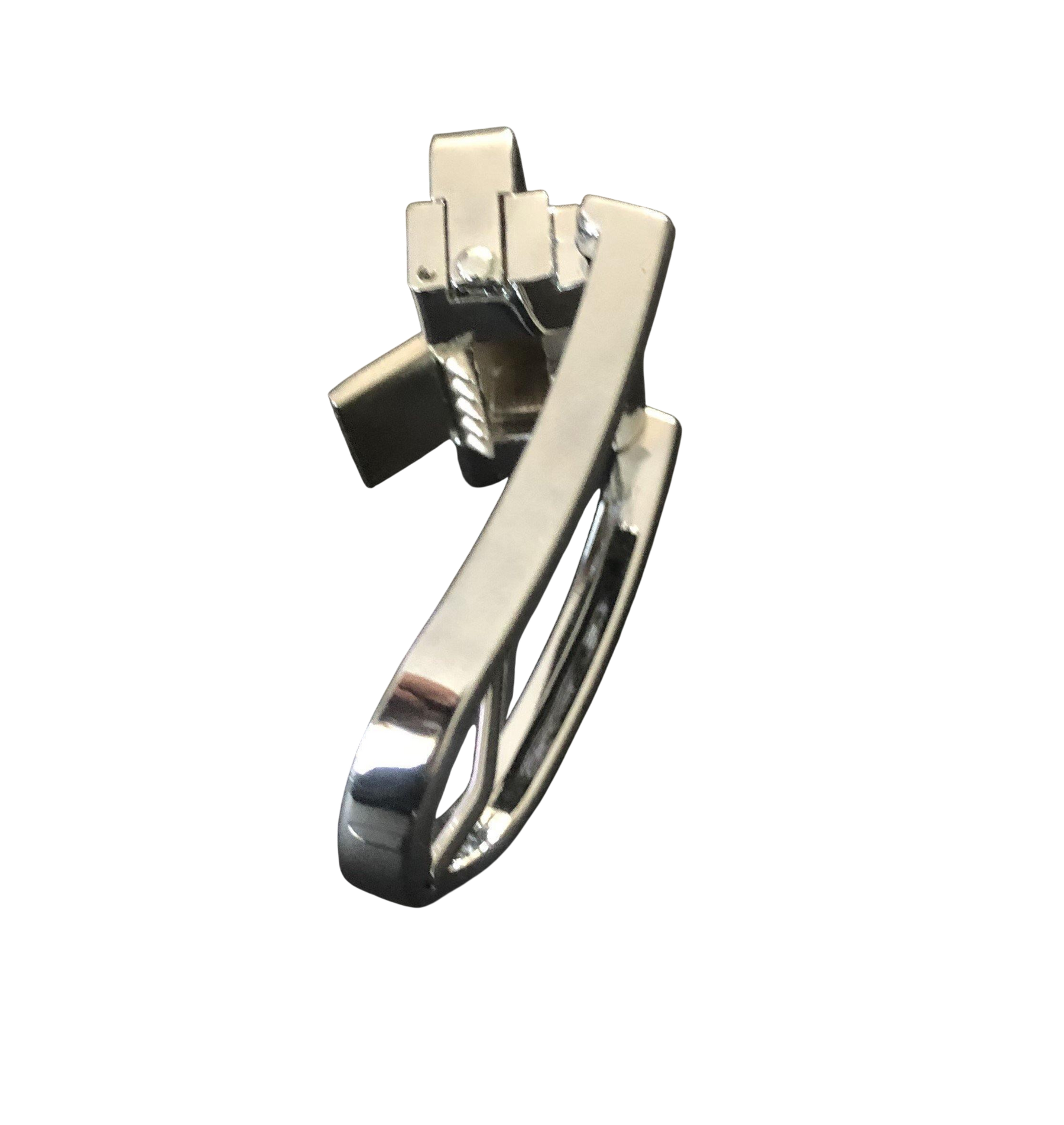 Silver Lacquered Pin and Clip Belt Buckle 2 | Hedonist-Style | Chicago