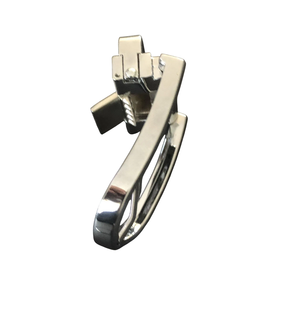 Silver Lacquered Pin and Clip Belt Buckle 2 | Hedonist-Style | Chicago