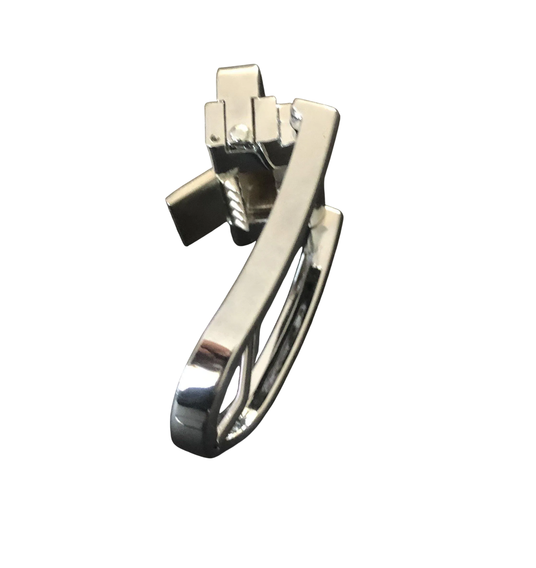 Silver Lacquered Pin and Clip Belt Buckle 2 | Hedonist-Style | Chicago