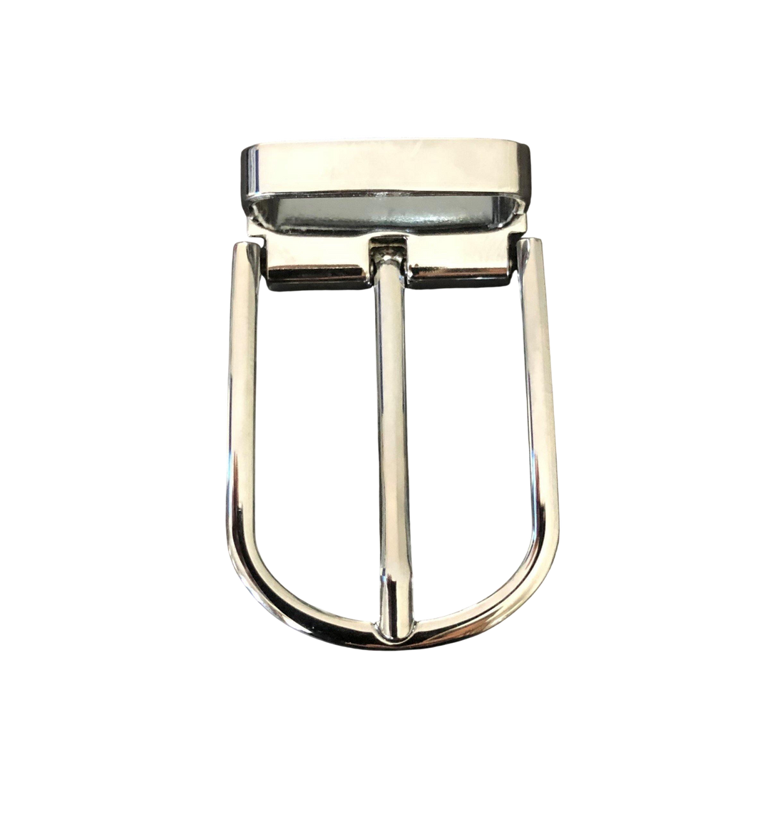 Silver Lacquered Pin and Clip Belt Buckle 1 | Hedonist-Style | Chicago