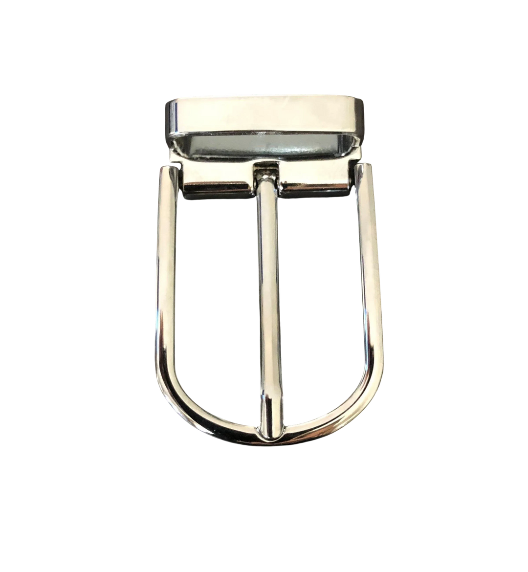 Silver Lacquered Pin and Clip Belt Buckle 1 | Hedonist-Style | Chicago