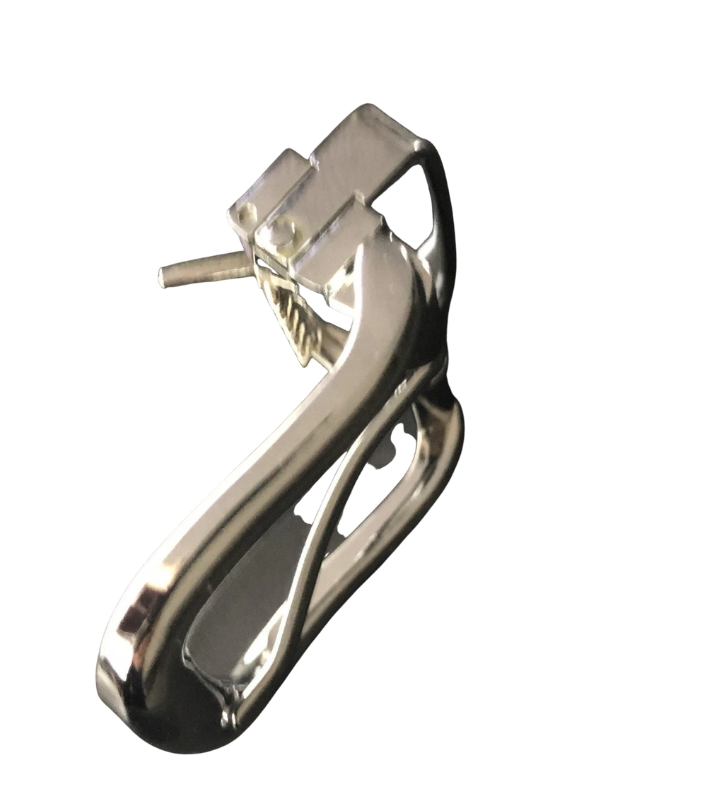 Silver Lacquered Pin and Clip Belt Buckle 2 | Hedonist-Style | Chicago