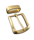 Subtle Polished Extra Durable Brass Belt Buckle 2 | Hedonist Chicago