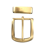 Subtle Polished Extra Durable Brass Belt Buckle | Hedonist Chicago