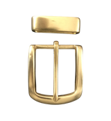 Subtle Polished Extra Durable Brass Belt Buckle | Hedonist Chicago