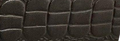 Dark Brown Croco Leather Ratchet Belt with Brushed Silver Plate Buckle - 1.38"