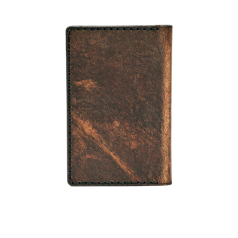 Hedonist Chicago tan passport case in tan, travel cover, full grain leather, angled view